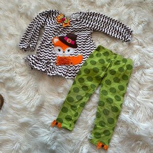 Emily Rose Fall Fox 2 Piece Pant Set Size 3T